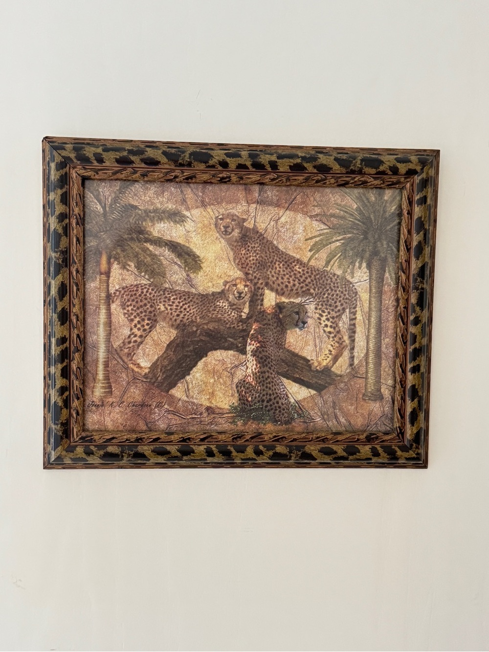 Wild Kingdom Framed Prints by Jonnie K. C. Chardonn 10” X 12” Lions & Cheetahs